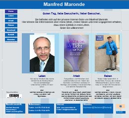 Manfred Maronde, Homepage von 2017