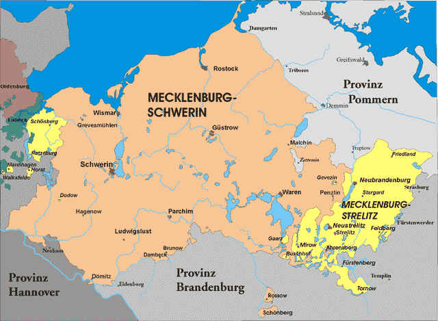Mecklenburg von 1815 - 1918