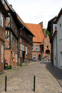 Gasse zum Marktplatz von M�lln