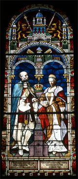 Fenster in Westgiebel rechts der Orgel im Ratzeburger Dom