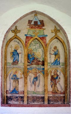 Wandmalerei im Kreuzgang des Domklosters in Ratzeburg