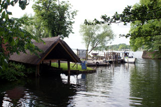 Bootsh�user der Fischer am Ratzeburger See