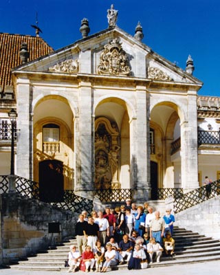 Portugal, Coimbra, Universität mit Reisegruppe 1997 Portugal, Coimbra, Universität mit Reisegruppe 1997