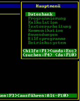 Programmpaket Open Access III, Startbildschirm Programmpaket Open Access III, Startbildschirm