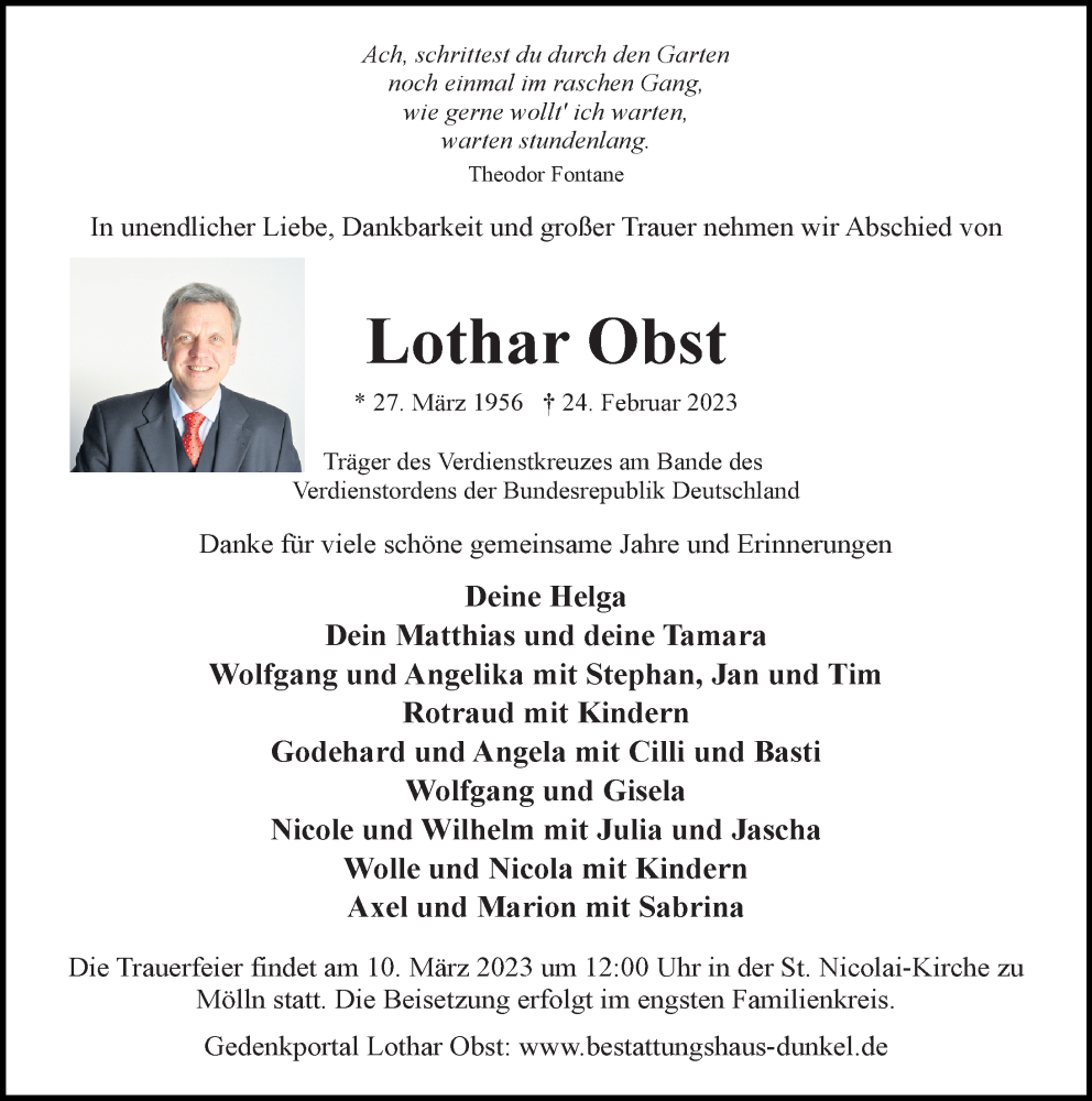 Lothar Obst †