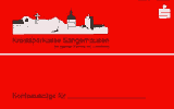 Heftmappe für Kontoauszüge mit Logo der Kreissparkasse Sangerhausen Heftmappe für Kontoauszüge mit Logo der Kreissparkasse Sangerhausen
